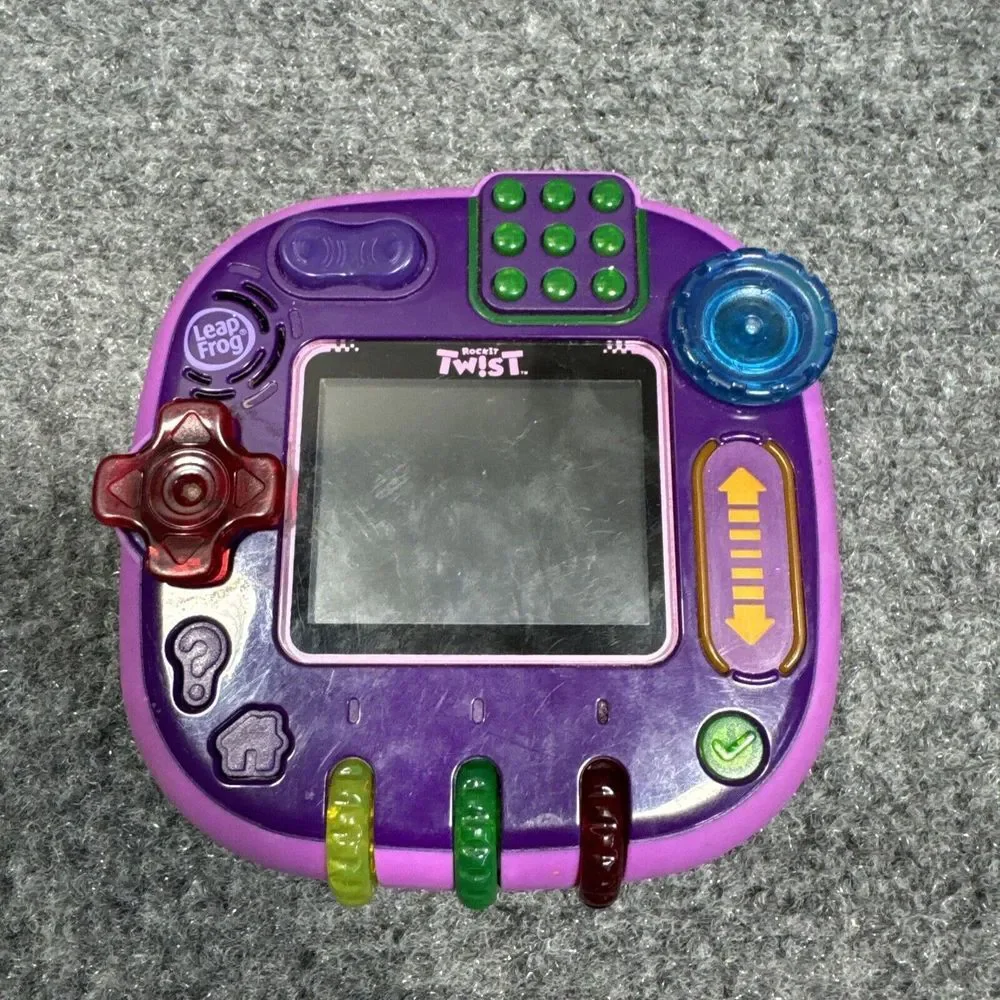 Leap Frog RockIt Twist‎ Purple Rechargeable Handheld Portable Learning Game